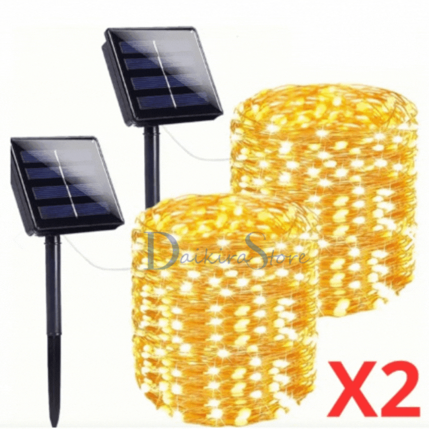 2 Guirnaldas de Luces Hada Solar™